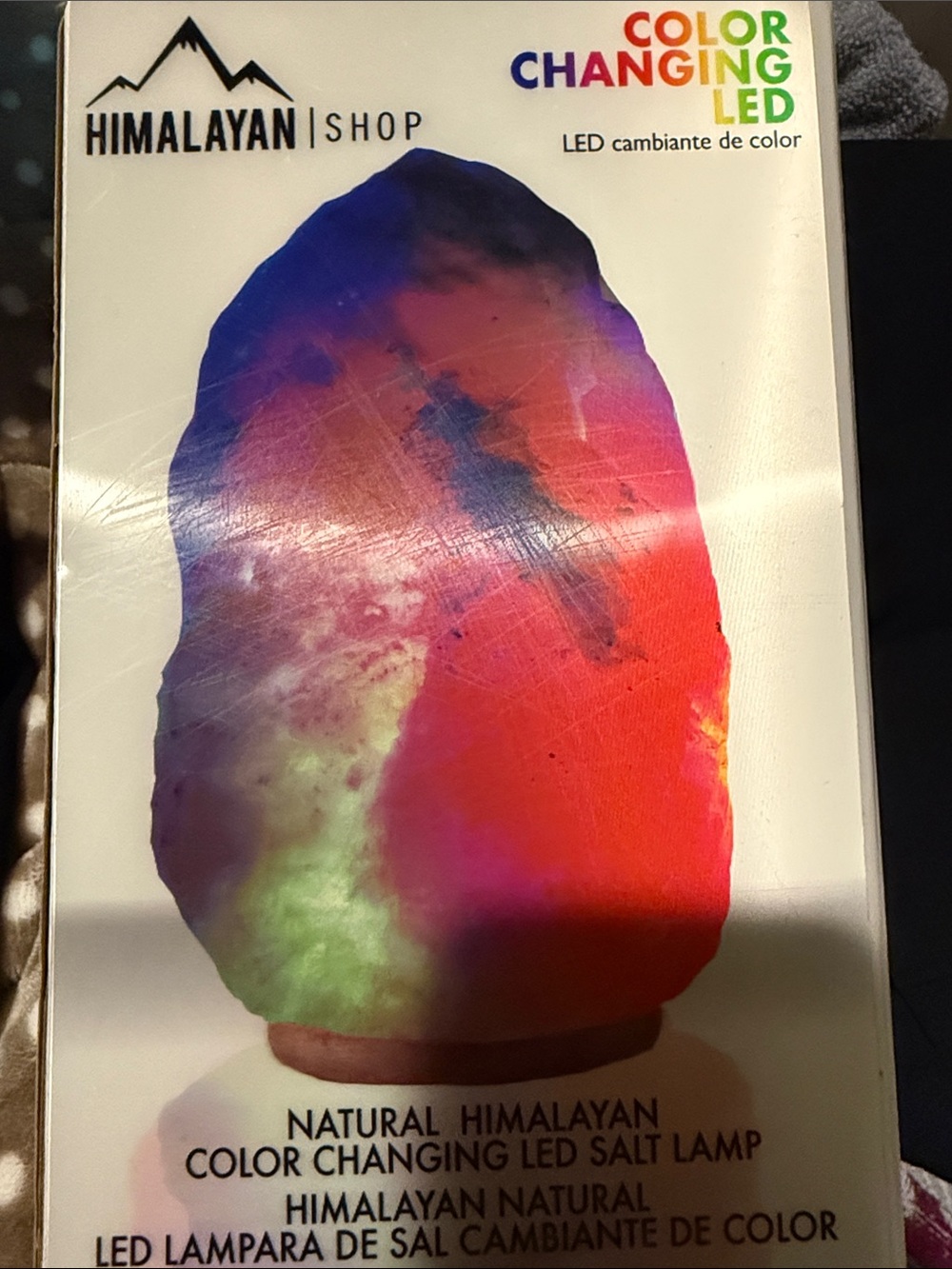 New in box sealed Himalayan Salt Lamp Color Changing LED